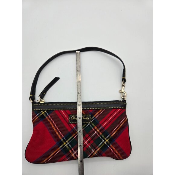 Dooney & Bourke Red Tartan Large Wristlet Clutch - Picture 5 of 8